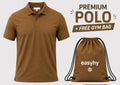 Men's Premium  Bronze  Polo Shirt – Classic Comfort & Style
