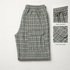 Stylish 4-Pocket Pure Cotton Check Cargo Trouser for Men