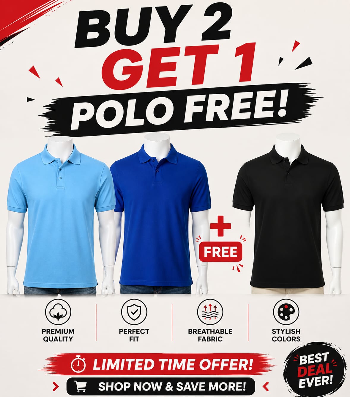 Men's Premium Polo Shirt – Classic Comfort & Style