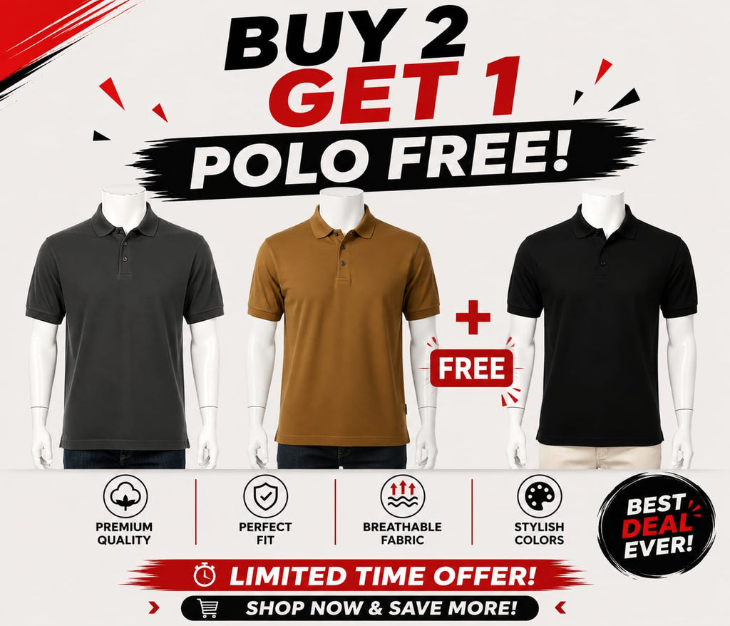 Men's Premium  Black  Polo Shirt – Classic Comfort & Style