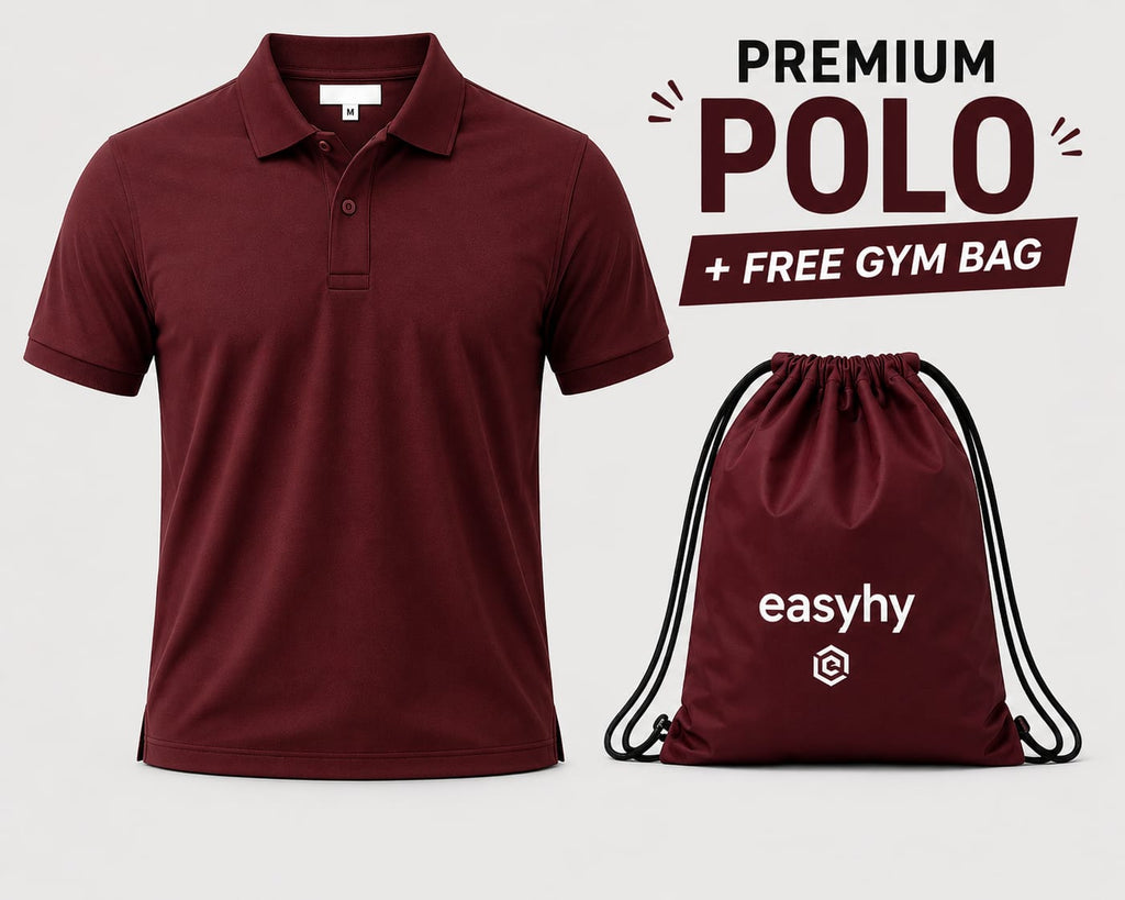 Men's Premium Mehroon Polo Shirt – Classic Comfort & Style