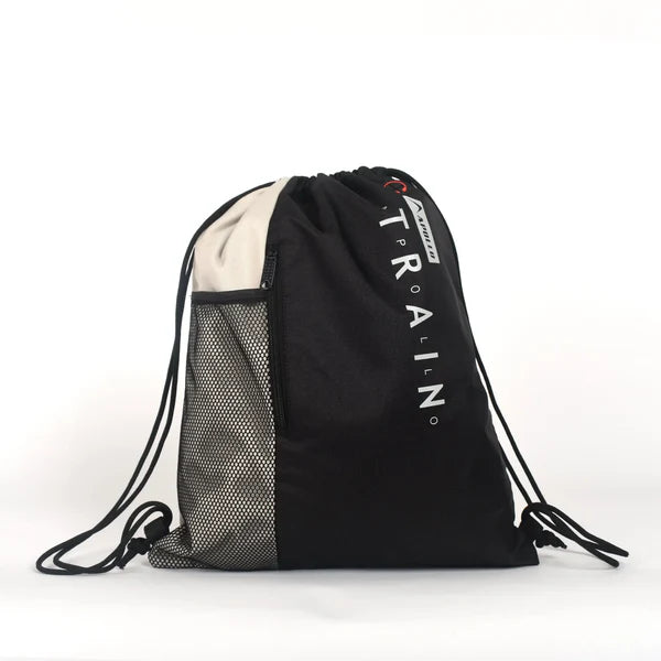 black APOLLO Active Sport Drawstring Gym Bag