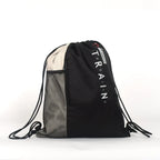 black APOLLO Active Sport Drawstring Gym Bag