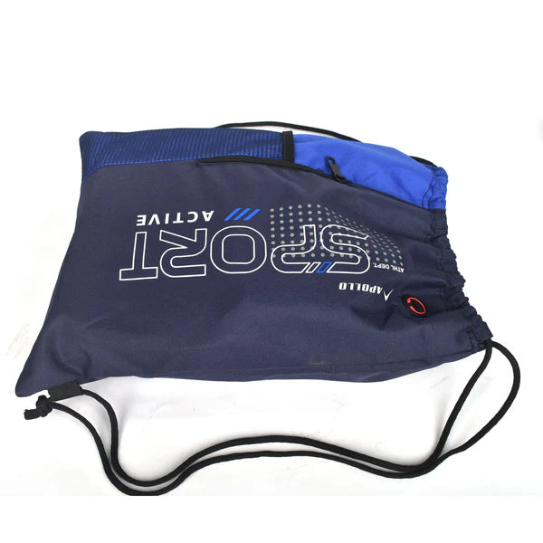 blue APOLLO Active Sport Drawstring Gym Bag