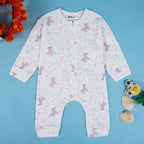 Baby Hooded Cotton Romper Unicorn Pink - Mini Charm