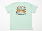 Premium Mint Green Rainbow Graphic T-Shirt for Kids