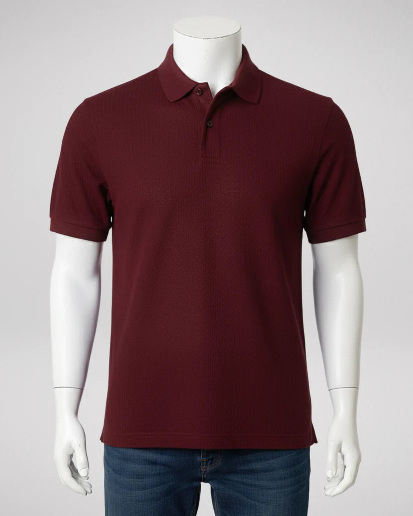 Men's Premium Mehroon Polo Shirt – Classic Comfort & Style