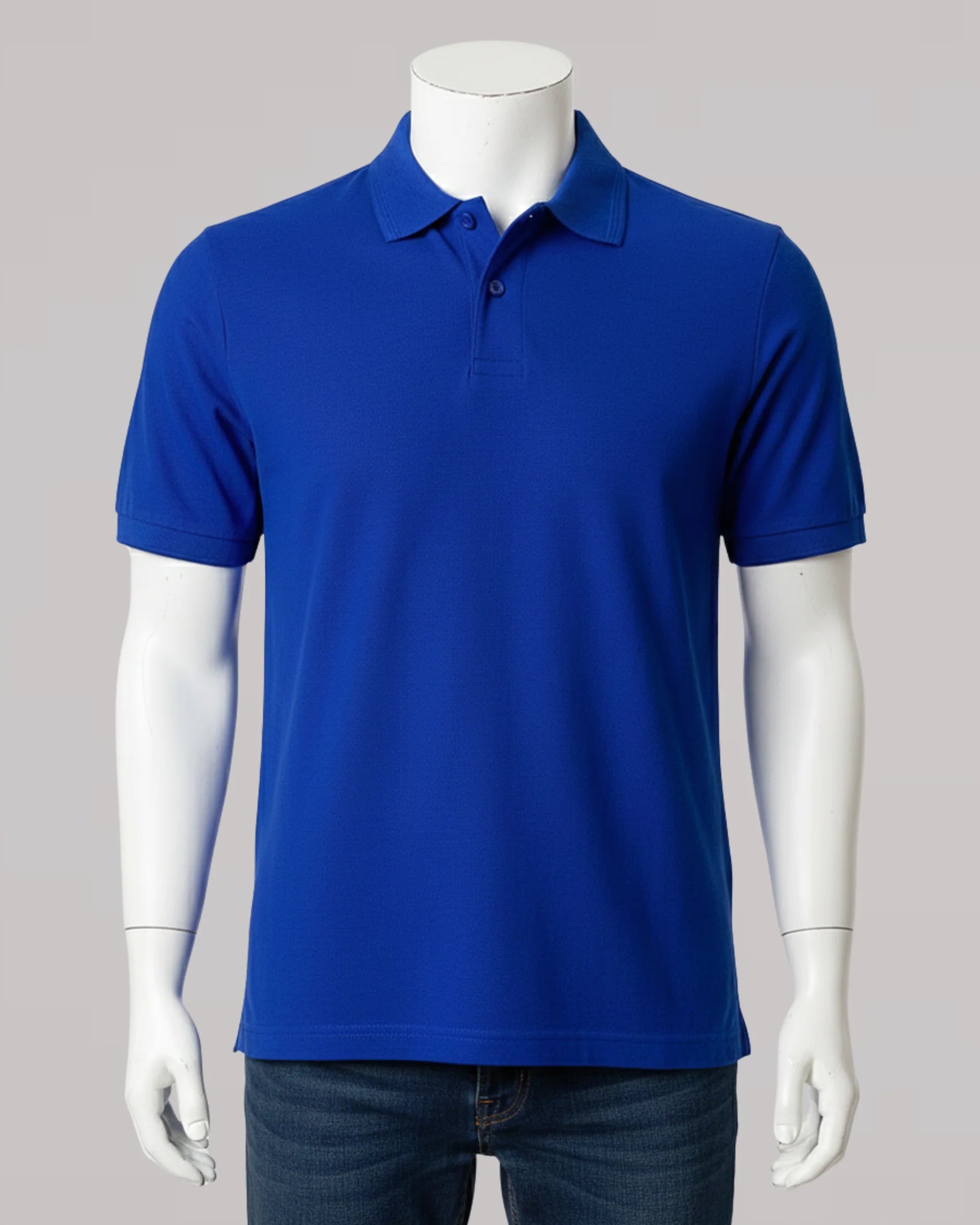 Men's Premium  Blue  Polo Shirt – Classic Comfort & Style