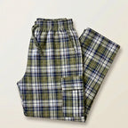 Stylish 4-Pocket Pure Cotton Check Cargo Trouser for Men