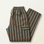 Stylish 4-Pocket Pure Cotton Check Cargo Trouser for Men