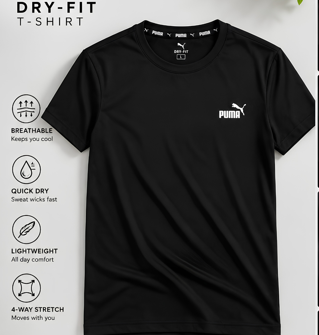 Premium Dry-Fit T-Shirt – Performance & Comfort 🏃‍♂️🔥