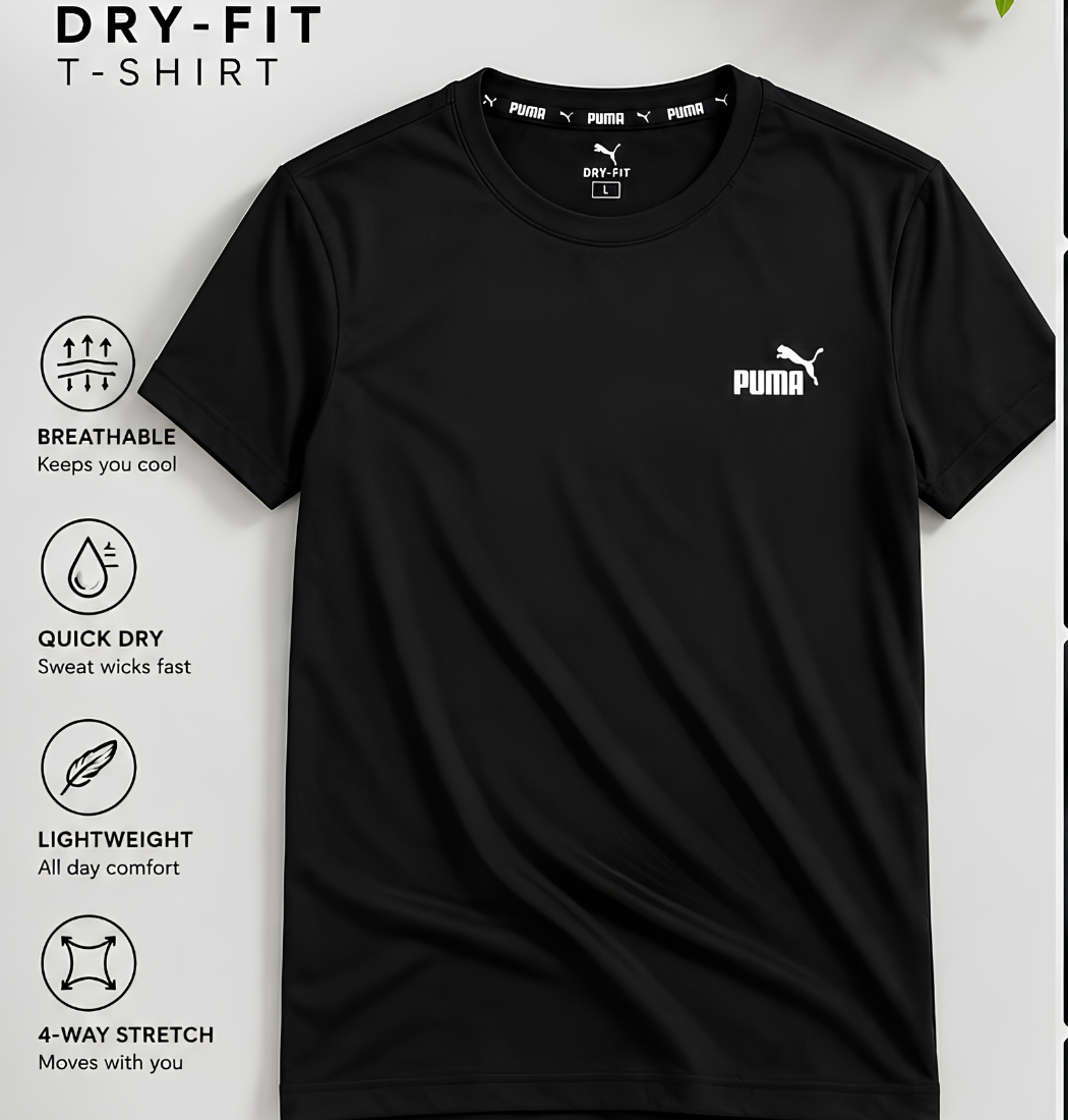 Premium Dry-Fit T-Shirt – Performance & Comfort 🏃‍♂️🔥