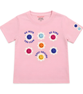 Premium Pink Smiley Graphic T-Shirt for Girls 🌸😊