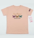 Premium Peach Pink Butterfly Graphic T-Shirt for Girls 🦋🌸