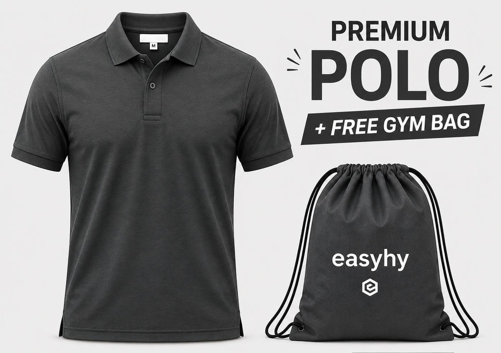 Men's Premium Grey Polo Shirt – Classic Comfort & Style