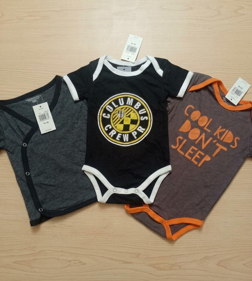 Polo Republica Trio-Set: Graphic & Wrap Baby Bodysuits