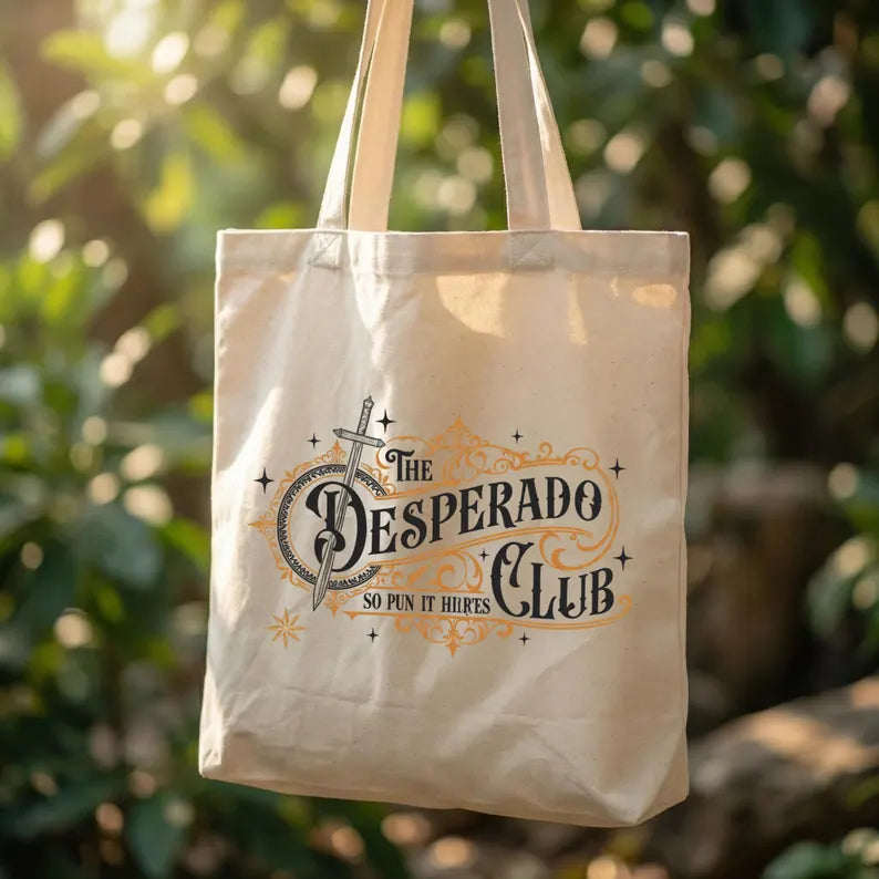 Vintage "The Desperado Club" Literary Tote