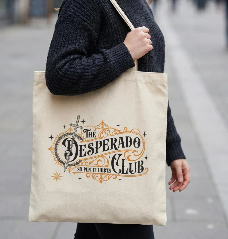 Vintage "The Desperado Club" Literary Tote